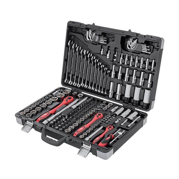 Професійний набір інструментів 1/4", 3/8", 1/2", 176 од. INTERTOOL ET-7176