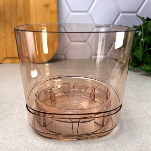 Вазон Pera Орхідея 2,3л карамельно-бурштиновий прозорий ELIF | Зображення 3