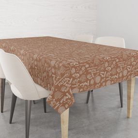 Скатертина Home Line 64673 Україна 120x150  Бавовна Коричневий