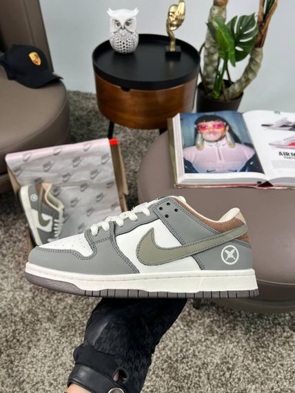 Кроссовки SB Dunk Low x Yuto Horigome Grey White Brown  , Вьетнам 41 26 | Зображення 7