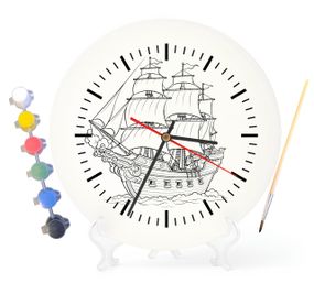 Детский набор для творчества часы раскраска Крутой внедорожник 30 см (Г0199)