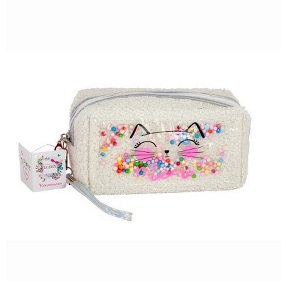 Дитяча косметичка "Love to Kiss" T24810(білий) плюшева