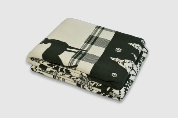 Плед First Choice 240×220 см. Ruma Deer Dark Green | Зображення 1