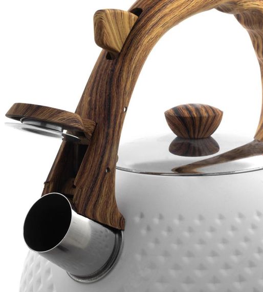 Чайник Ofenbach Whistling Kettle White 2.7л нержавіюча сталь зі свистком, білий | Зображення 3