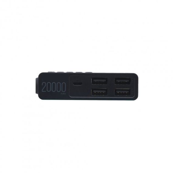 Павербанк зовнішній акумулятор XPRO RPP-102 20000 mAh з індикацією зарядки чорний (32607-01) | Зображення 4