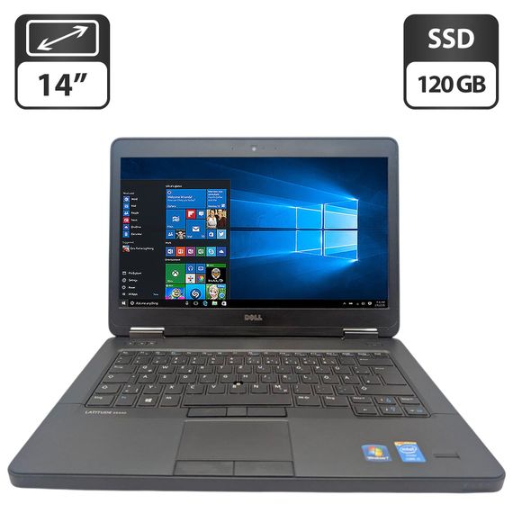 Ноутбук Dell Latitude E5440 / 14" (1366x768) TN / Intel Core i5-4200U (2 (4) ядра по 1.6 - 2.6 GHz) / 8 GB DDR3 / 120 GB SSD / Intel HD Graphics 4400 / WebCam / DVD-ROM б/у