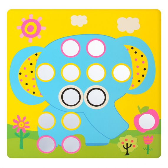 Дитяча мозаїка з вкладишами SK 0005, 46 фішок | Зображення 5