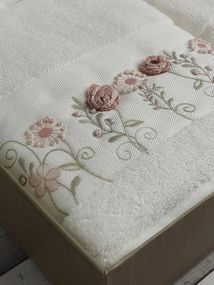 Рушники Pupilla Luiza ramaska ​​krem ​​Пеньє набір 2шт