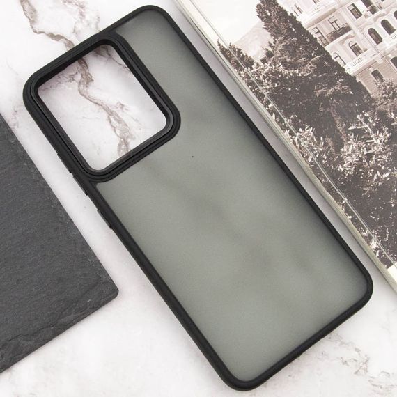 Чехол TPU+PC Lyon Frosted для Xiaomi Redmi 12C Black | Зображення 3