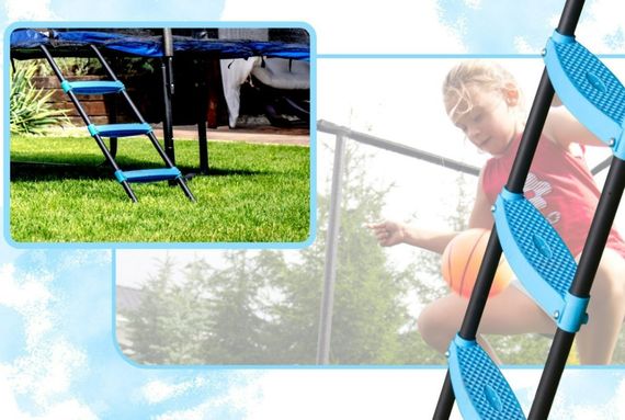 Батут із внутрішньою сіткою THUNDER Outside Phenom 8x12FT Black\Blue | Зображення 3