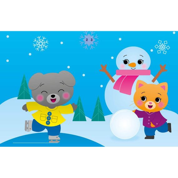 Набір для творчості "Аплікації наліпками Киця" 1655001, 30 наліпок | Зображення 1