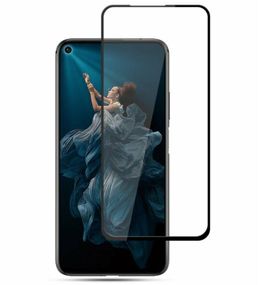 Защитное стекло Full Glue для телефона Huawei Nova 5T / Honor 20 / Honor 20 Pro - Black