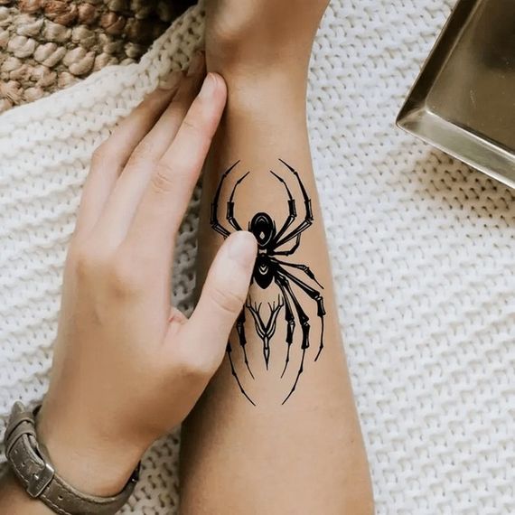 Набор детских временных тату "Черные мини №4" black-tattoo-mini-set-4-H | Зображення 3