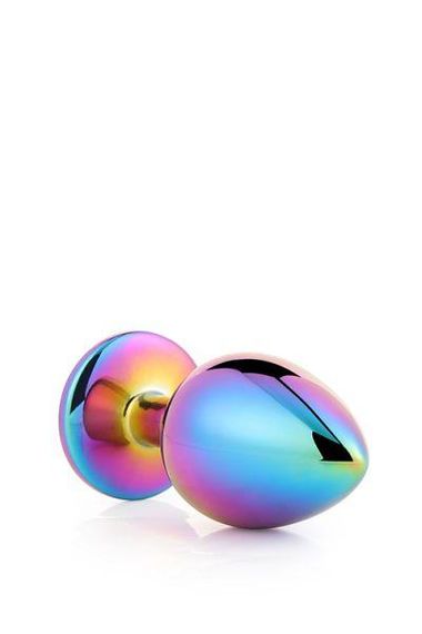 Dt21782 Райдужна анальна пробка GLEAMING LOVE MULTICOLOUR PLUG MEDIUM Sex Aura | Зображення 3