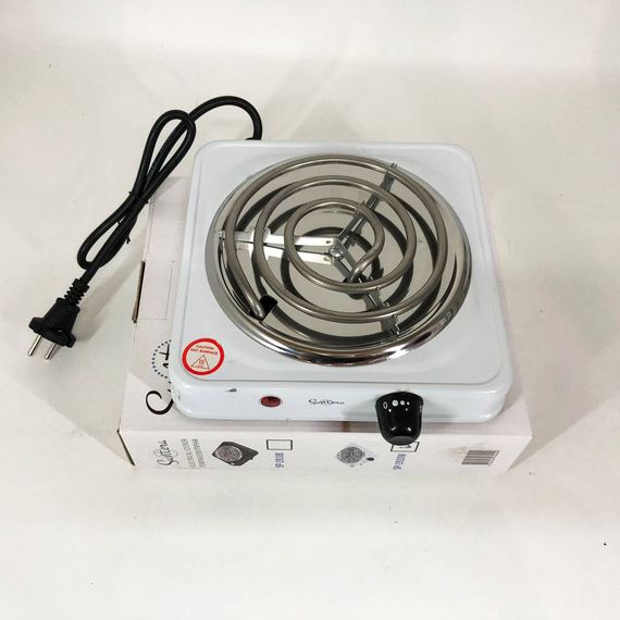 Електроплита 1 комфорка Suntera SP-1910 біла | Потужна настільна електроплита IN-797 Плита домашня | Зображення 1