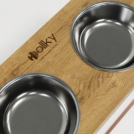 Миски на подставке для больших собак Hollky Base XL40 (2 × 1,8 л) BXL40-522640-GLNT | Зображення 6