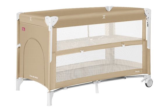 Манеж CRL-18103 "Porta" Sand Beige з подвійним дном CARRELLO