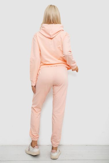 Спортивный костюм женский двухнитка, цвет персиковый, 214R1419-002 | Зображення 3