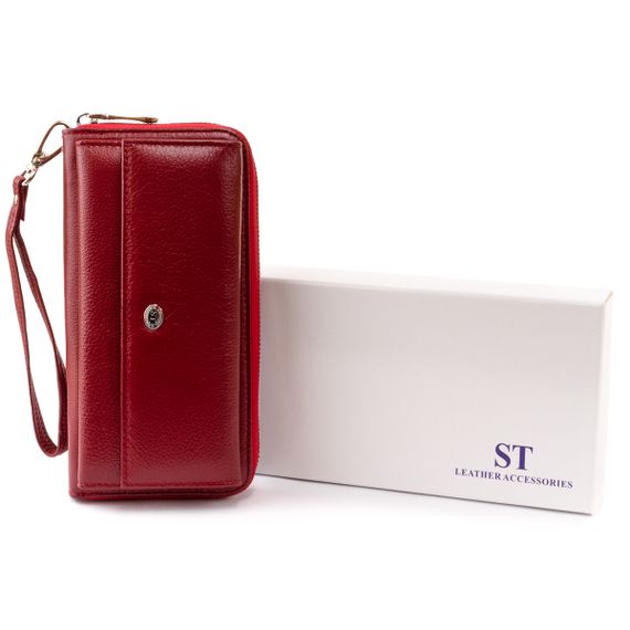 Кошелек кожаный женский ST Leather 19293 Бордовый | Зображення 6