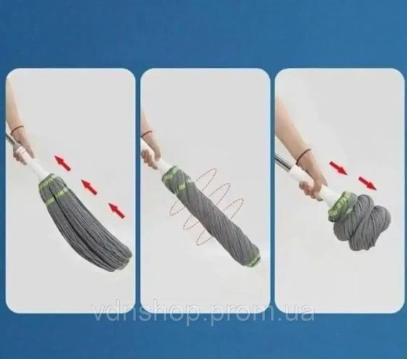 Швабра для сухого та вологого прибирання самовіджимна (SHV-222) | Зображення 4