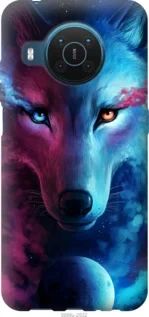 Чехол на Nokia X20 Арт-волк из силикона FCh_040268