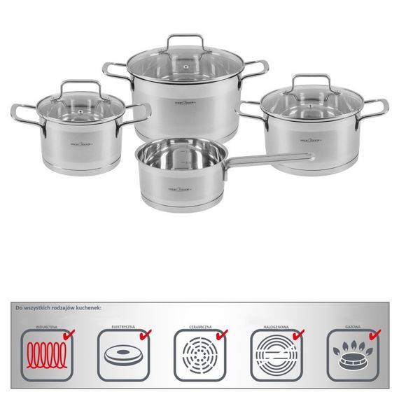 Набор кастрюль ProfiCook PC KTS 1224 — качество и удобство на вашей кухне | Зображення 5