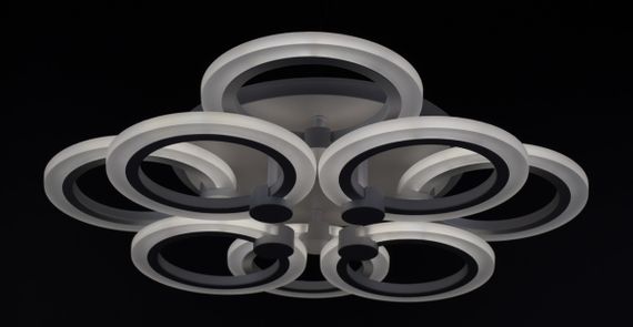 Люстра світлодіодна стельова LED світильник для квартири на стелю лед з пультом 25961 Білий 11х45х54 см. | Зображення 4