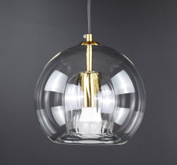 Люстра підвісна на 1 лампочку 26716 Латунь 25-200х20х20 см. | Зображення 3