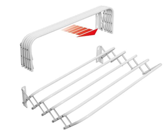 Сушарка для білизни настінна Casa Si Towel Flex 5 White (CS92196X10) (DAS302385) | Зображення 1