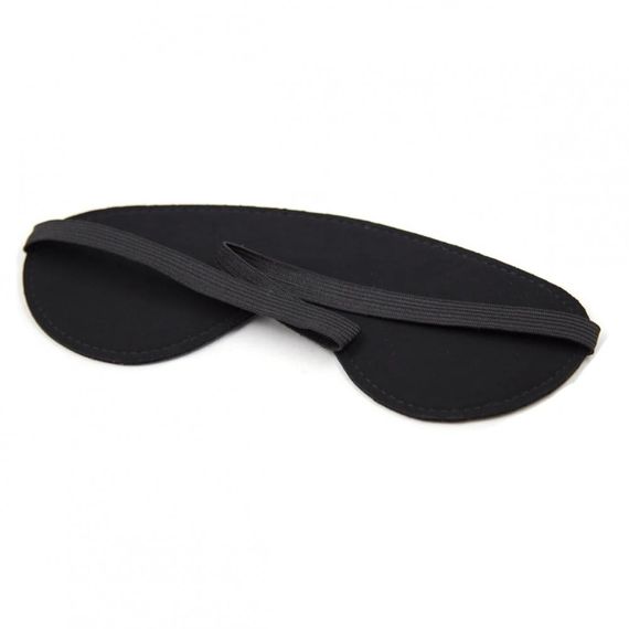 Маска на очі, екошкіра, чорна | Зображення 2