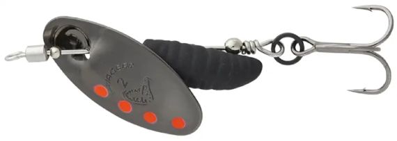 Блесна Savage Gear Grub Spinners #2 5.8g Black Red Black Блесна рыболовная Блесна вращалка