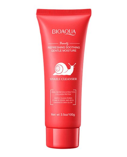 Пінка для вмивання з муцином равлика Bioaqua Snails Cleanser, 100г