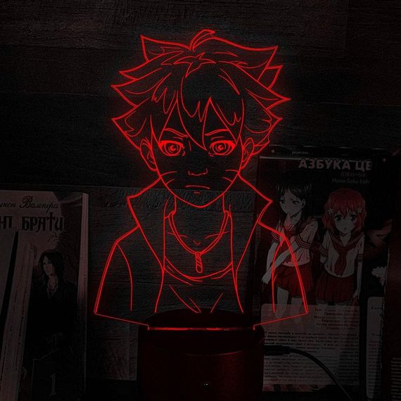 Акриловий світильник-нічник Баруто червоний tty-n002090