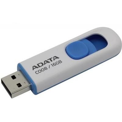 USB флеш накопичувач ADATA 16GB C008 White USB 2.0 (AC008-16G-RWE) | Зображення 2