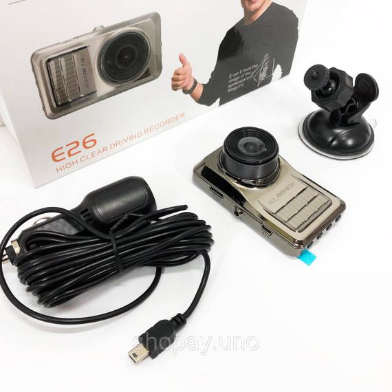 Автомобільний відеореєстратор Full HD DVR E26 1080p, Відеореєстратор автомобільний автореєстратор EZ-27