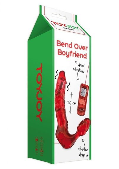 Безремневий страпон з вібрацією Bend Over Toy Joy Sex Aura | Зображення 2