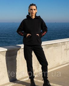 Спортивний костюм для жінок колір чорний розміри S, XL, L, M FI_006124
