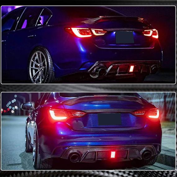 Дифузор заднього бампера V4 (для Q50 Base/Sport 2018-2023, Карбон) для Infiniti Q50/Q60 рр | Зображення 5