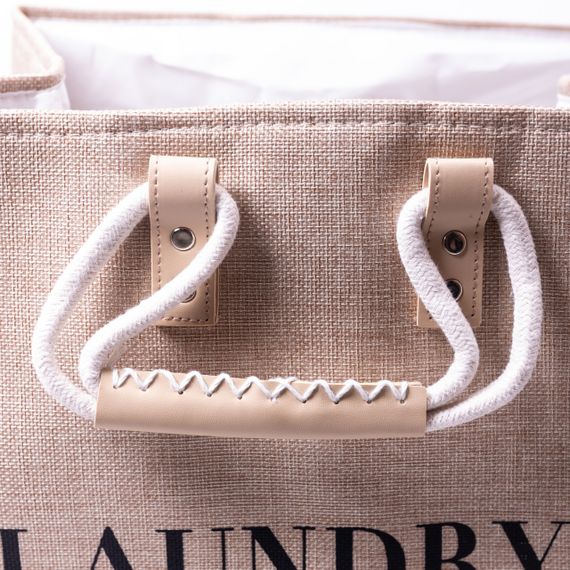 Кошик для білизни 31×26×44 (см) м'який 28 (л) Бежевий HP-41-2BE | Зображення 5