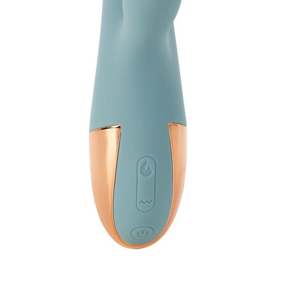 Кролик вібратор з функцією нагрівання +10 режимів вібрації Sweet Em Velvet Lure, блакитний sexstyle | Зображення 4