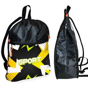 Рюкзак-мешок для обуви,спортивной формы Sport детская сумка для сменки с расширителем (01419)