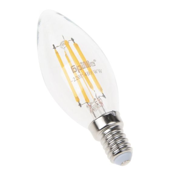 Лампа светодиодная LED 4W E14 COG WW C35 220V | Зображення 2