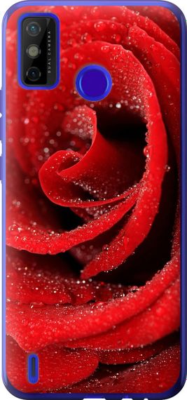 Чехол на Tecno Spark 6 Go KE5 Красная роза "529u-2452-17620"