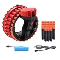 Бластер-кулемет GROWLER Іграшковий Автоматичний На акумуляторі З 28 м'якими кулями-присосками | Зображення 3