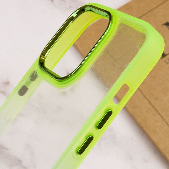 Чохол TPU+PC Fresh sip series для Apple iPhone 13 Pro Max (6.7") Бірюзовий / Лимонний | Зображення 3