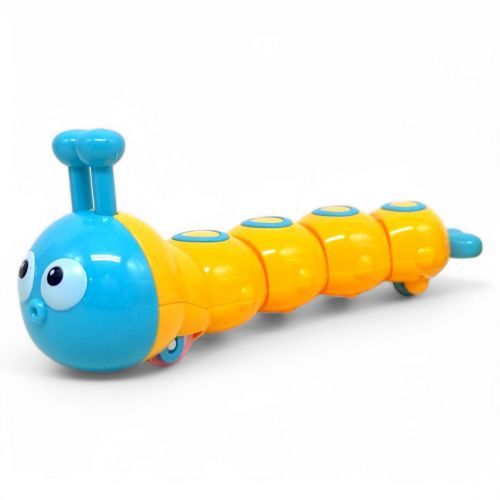 Игрушка заводная "Гусеница" (15 см) желтая