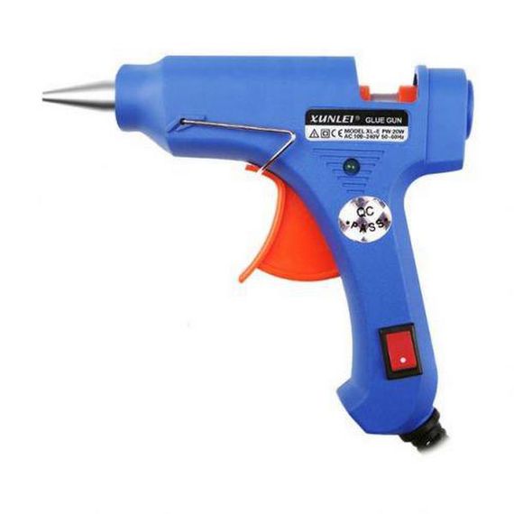 Пистолет клеевой XUNLEI XL-E20 7,5мм, Клеевой пистолет для рукоделия, Клеевой пистолет для творчества | Зображення 1