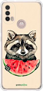 Чохол на Motorola E40 Єнотик з кавуном "4605sp-2660-2448"