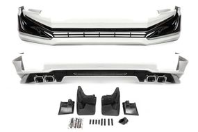 Накладки на передній і задній бампер Modelista V1 (2017-) Білий колір для Toyota Land Cruiser Prado 150