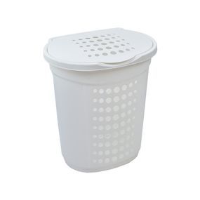 Кошик для білизни Алеана Овальний Білий 60 л (алн 122053/білий)